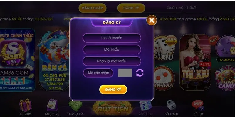 3 bước đăng ký tài khoản chơi game bài